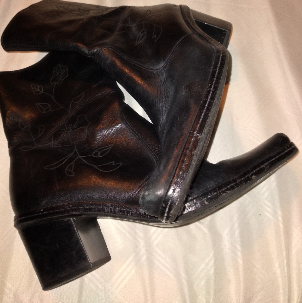 Leather Western Boots